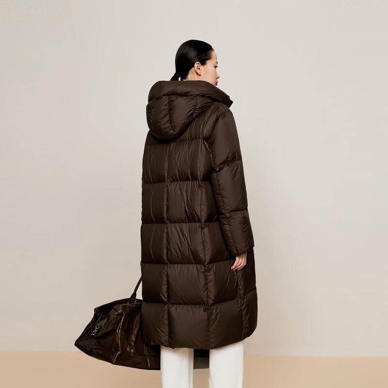 Less 2024 Women's Hooded Loose-Fit Goose Down Jacket