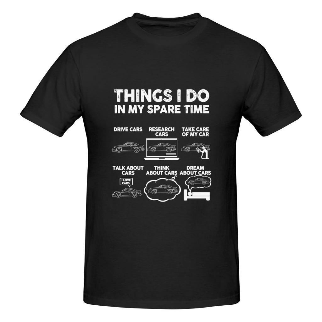 Things I Do In My Spare Time Gerunisex Classic Sports Car Drapey Tshirtminimalist Style Antipilling Shirt
