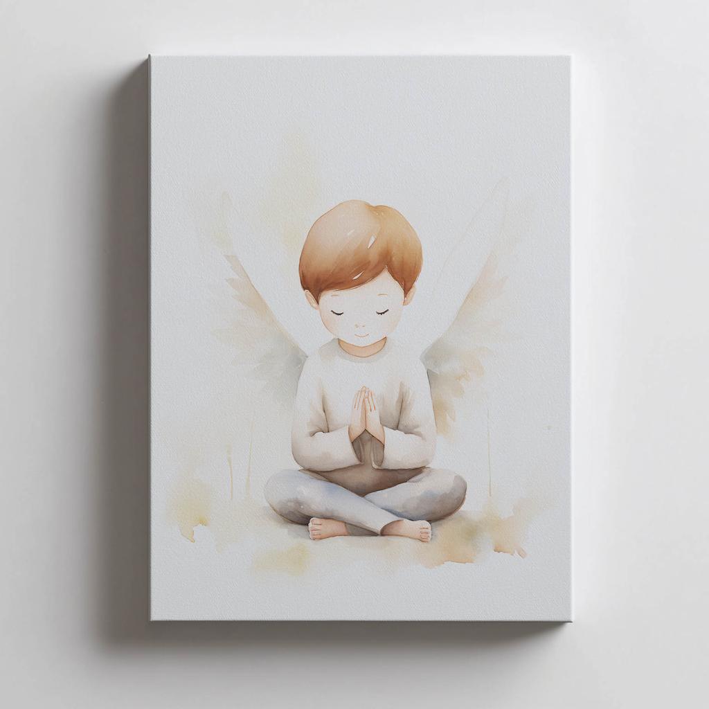 Poster Pious Contemplation Poster Pious Contemplation, 30X40 Cm, Dark Brown Wooden Frame, 230 Gsm Matte Paper