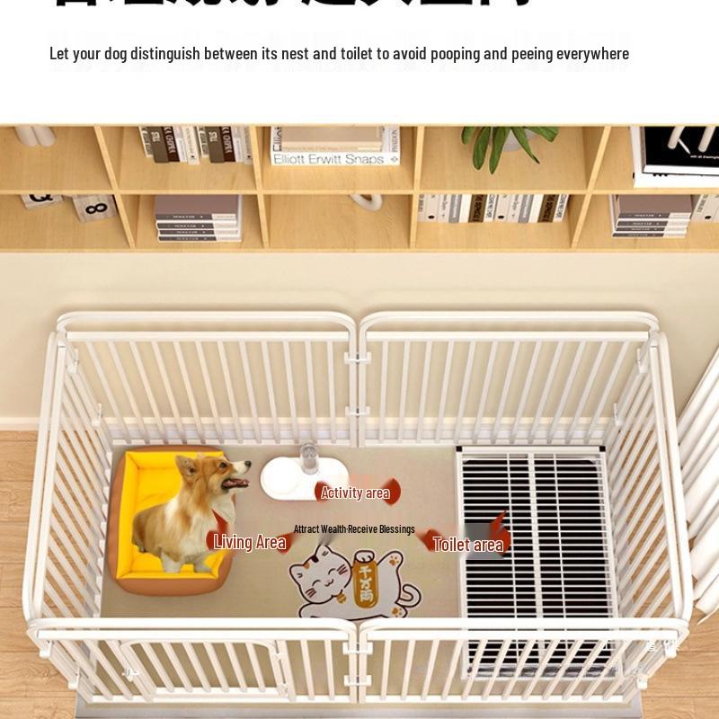 Hundekäfig & Zaun für den Innenbereich für kleine bis mittelgroße Rassen - Corgi, Teddy, Bichon Hundehütte