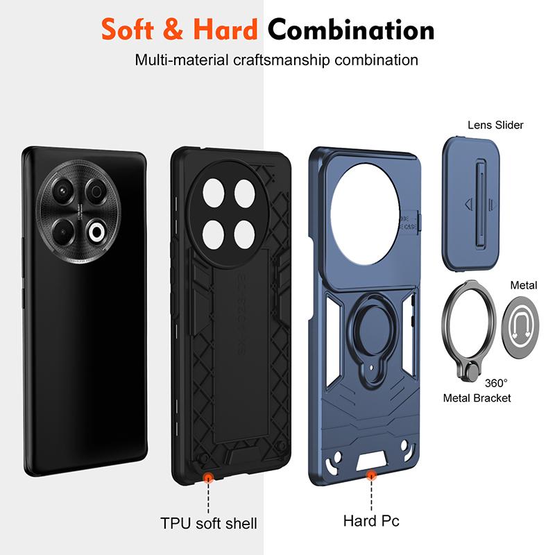 Car Magnetic Armor Shockproof Bumper Case For Tecno Spark GO 2025 GO1 Spark 20 20C 30 Pro Slide Lens Protector Hard Cover Capa