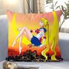 Cushion Pillow, Cute Water Ice Moon Hare Animation Peripheral Bed Sofa Decorative Pillow
