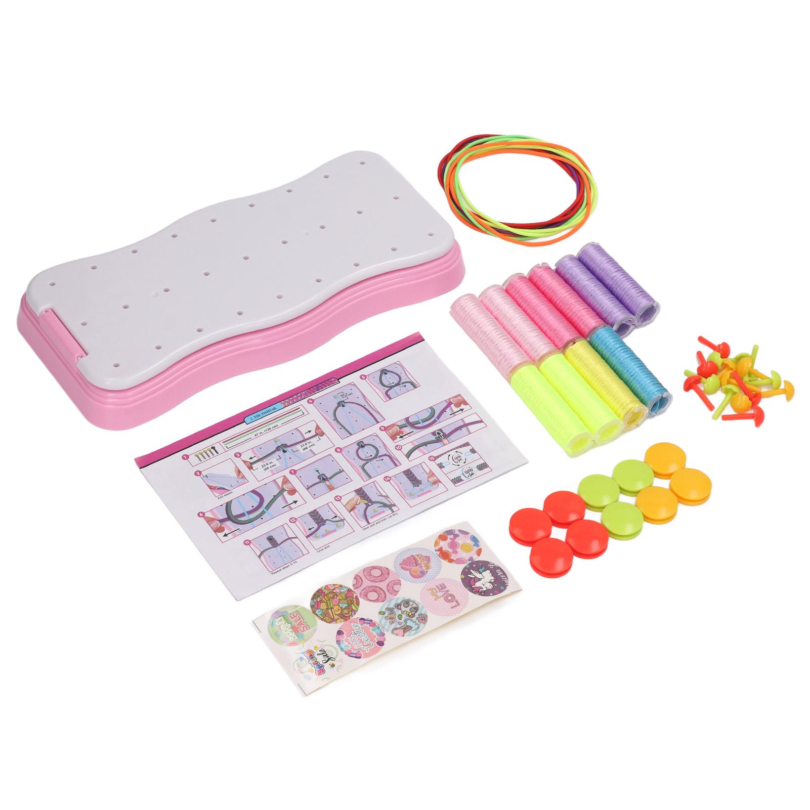 

Bracelet Knitter Material Kit Kids Weaving Knitting Machine Jewelry Maker Toy