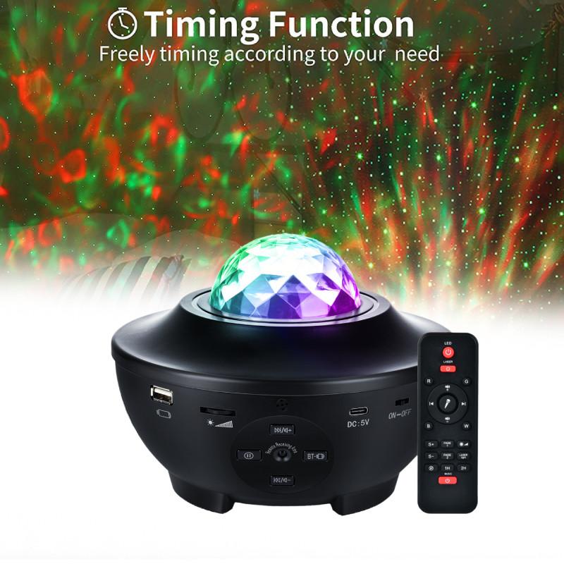 Galaxy Projector Led Light Starry Sky Star Remote Bluetooth Music Lamp Night