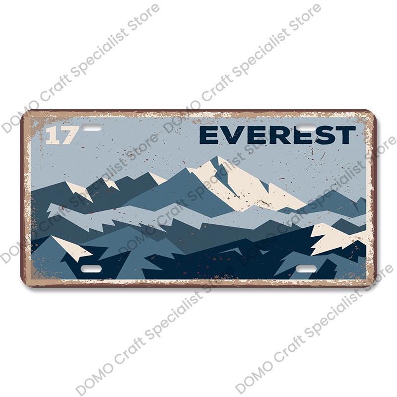 Nasjonalt landemerke Plakat Bilskilt Retro Frankrike New York Australia Metallblikkskilt Veggdekor Garasje Bilklubb