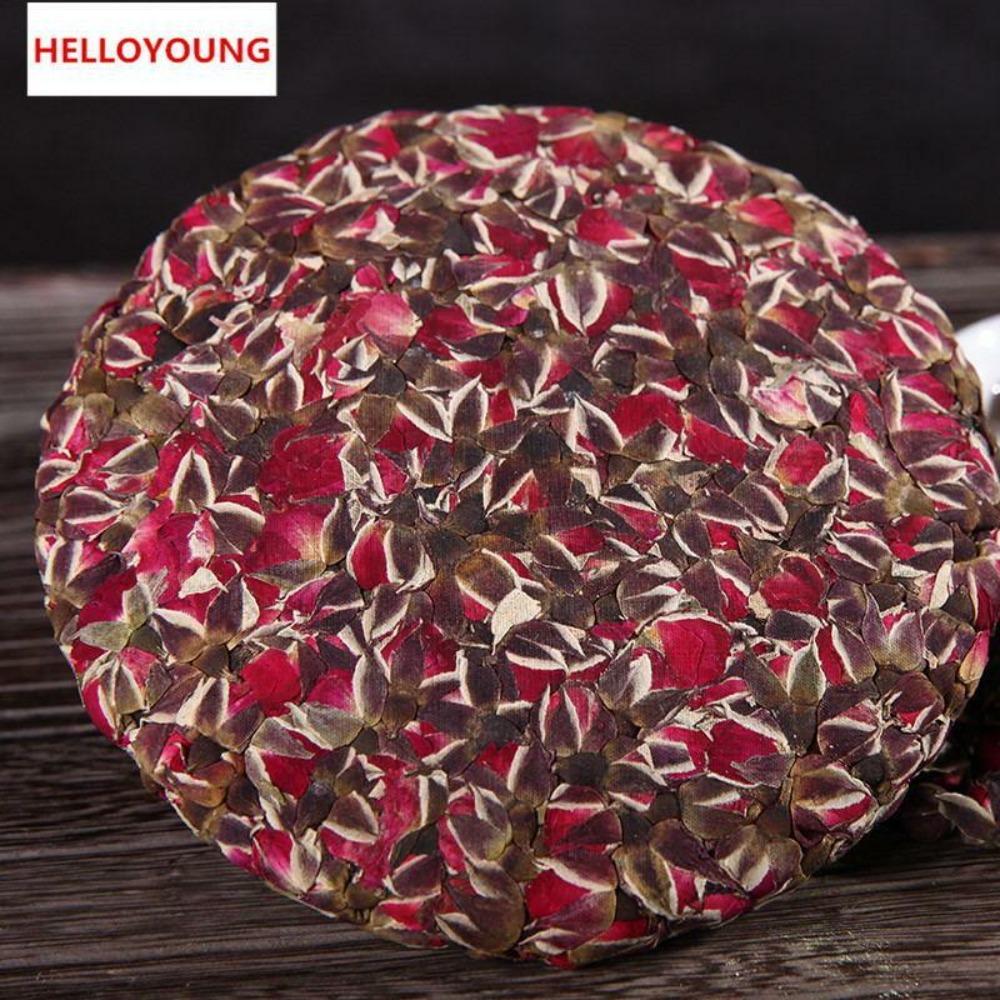 200g Organic Rose Gomphrena Tea Cake Compressed Scented Herbal Tea