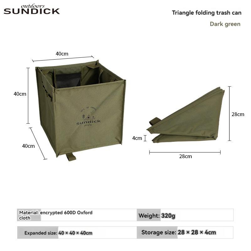 Outdoor Travel Waste Container Foldable Large Capacity Outdoor Portable Trash Can Portable Trash Bag for Trip Travel Camping