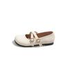 Soft-soled Single Shoes Women's 2025 Spring New Korean Version Round Head Late Evening Breeze Gentle Fairy Flat Mary Jane Shoes