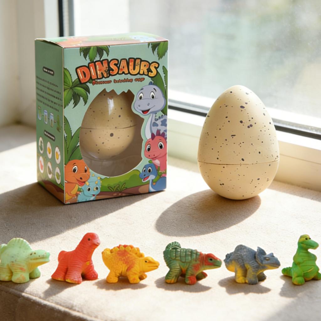 Dinosaur Egg Soaking In Water Expands - A Toy For Boys And Girls; Water-soaked And Hatching Dinosaur Egg  (random).