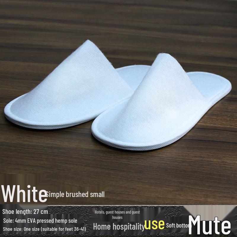 Disposable Terry Cloth Slippers for Hotel Guests