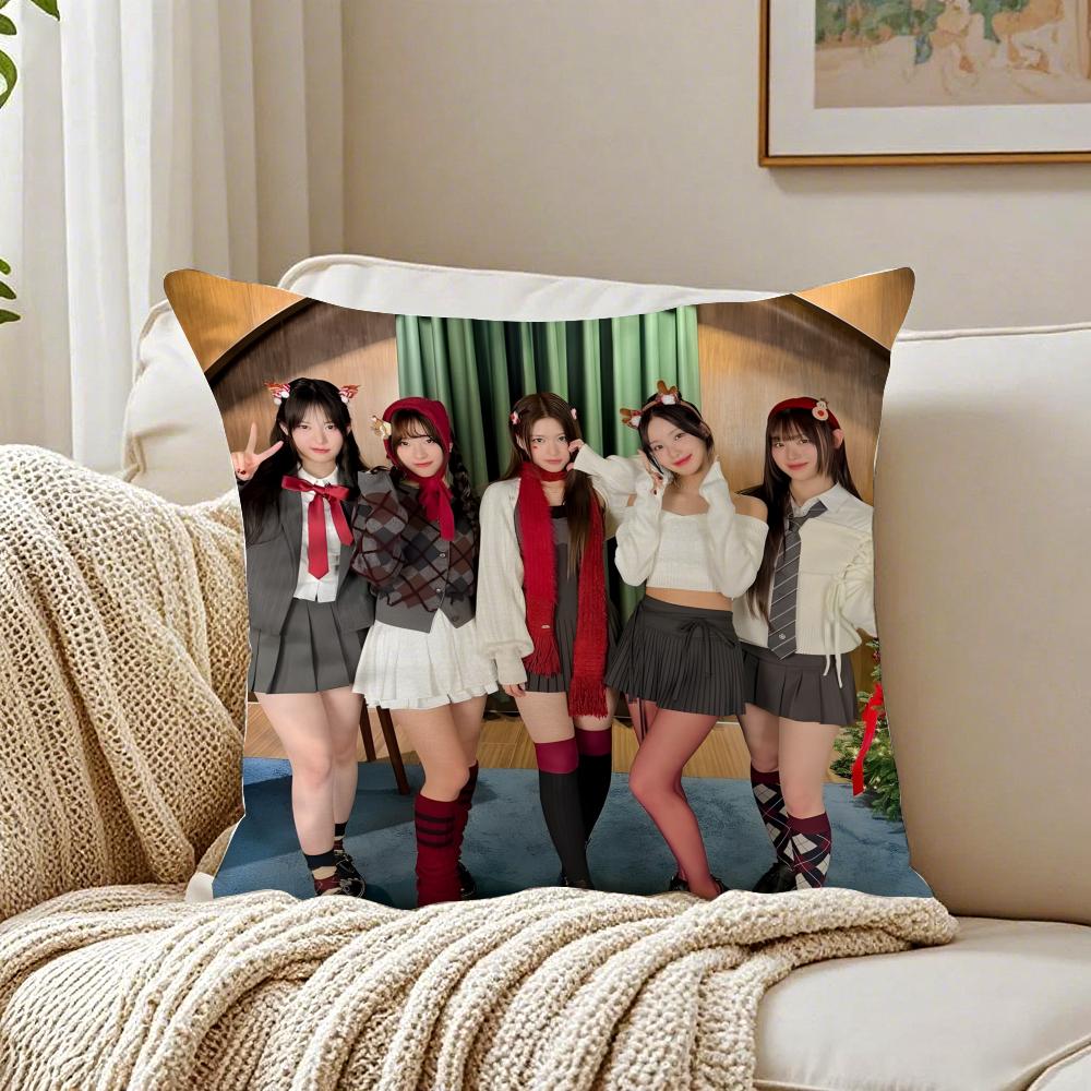 GirlGroup Kpop RRESCENE Cushion Cover Pillowcase Antidustmite living Room Sofa Decor Cushion Room