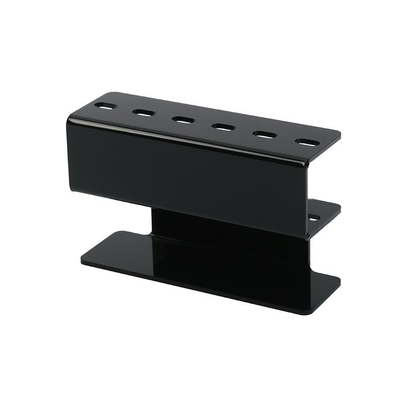 

Стойка для хранения пинцетов с 6 отверстиями, профессиональная стойка для наращивания ресниц, экономящая место, органайзер для пинцетов, инструменты для макияжа чёрный