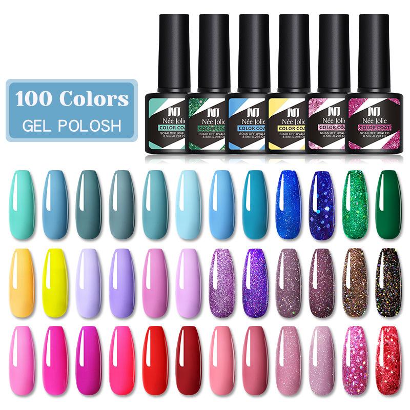 20-Color Nail Polish Glue Set Popular Color Phototherapy Glue Nail Shop Nail Glue