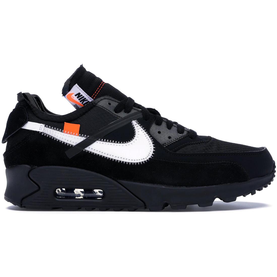 

OFF-WHITE x Nike Air Max 90 THE TEN Ретро Коллаборация Унисекс Кроссовки для Бега Легкие Амортизирующие Низкие AA7293-001 42.5