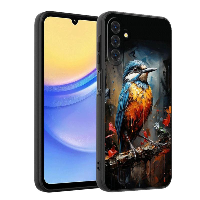 Bird Oil Painting Style Soft Phone Case for Samsung A17 A37 A57 A16 A26 A36 A56 A15 A25 A35 A55 A14 A24 A34 A54 A13 A23 A33 A53