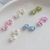 5 Pcs 3D Resin Nail Art Bow Charms With Teardrop Rhinestone Crystal Diamond Accessories Nails Decoration Supplies Material