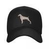 Neuer Weimaraner Hund Silber Geist bunte Silhouette für Hundeliebhaber Baseballkappe Golfhut Unisex Hut Damen Golfbekleidung Unisex