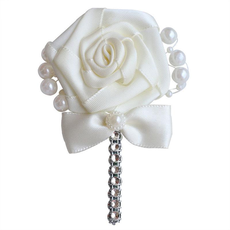 1Pc The Stylish Flower Shaped Brooch Is Studded with Pearls