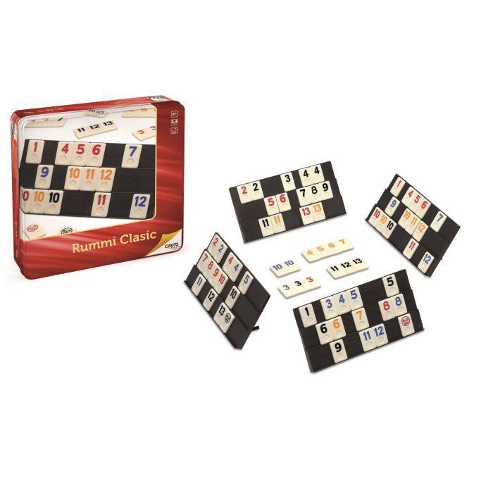 Jeu De Plateau - WDK - Rummi Classique Boîte Métal - 2 À 4 Joueurs