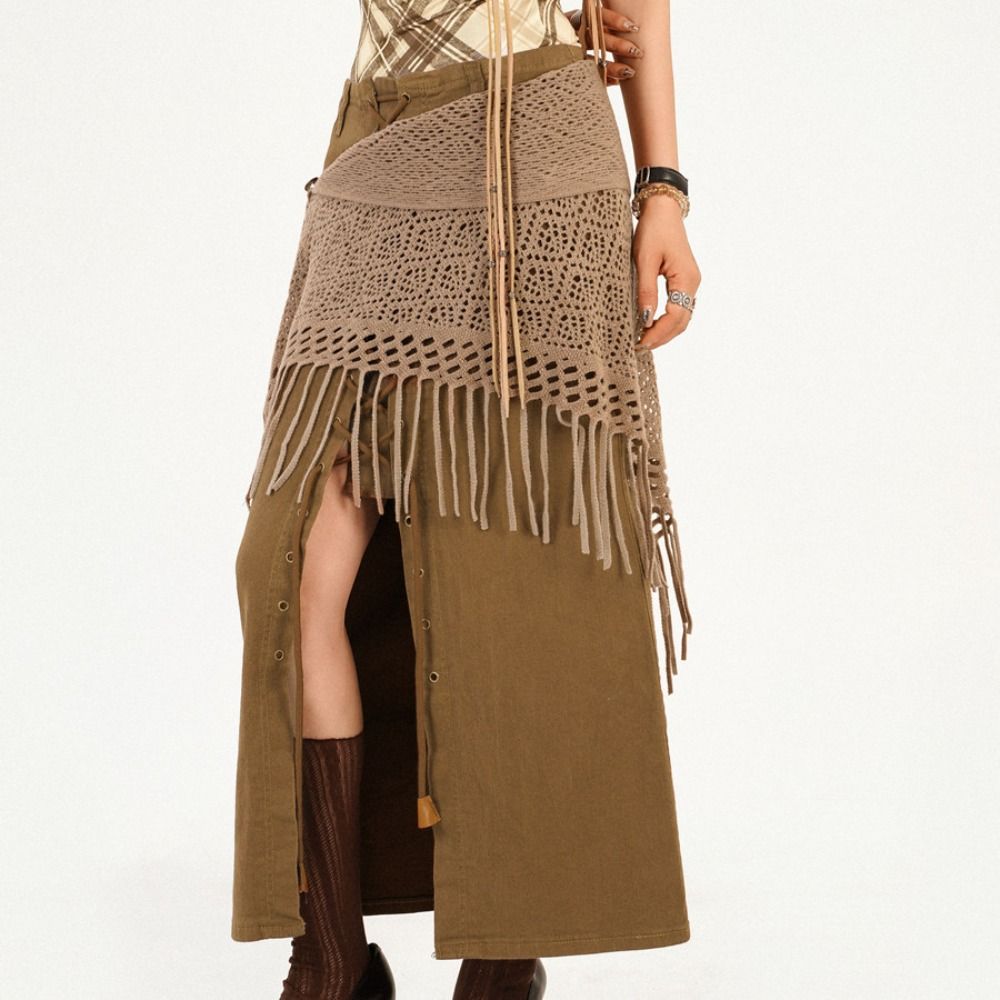 Wraps Tassels Shawl Cape Hollow Out Scarves Retro Fart Curtain Summer