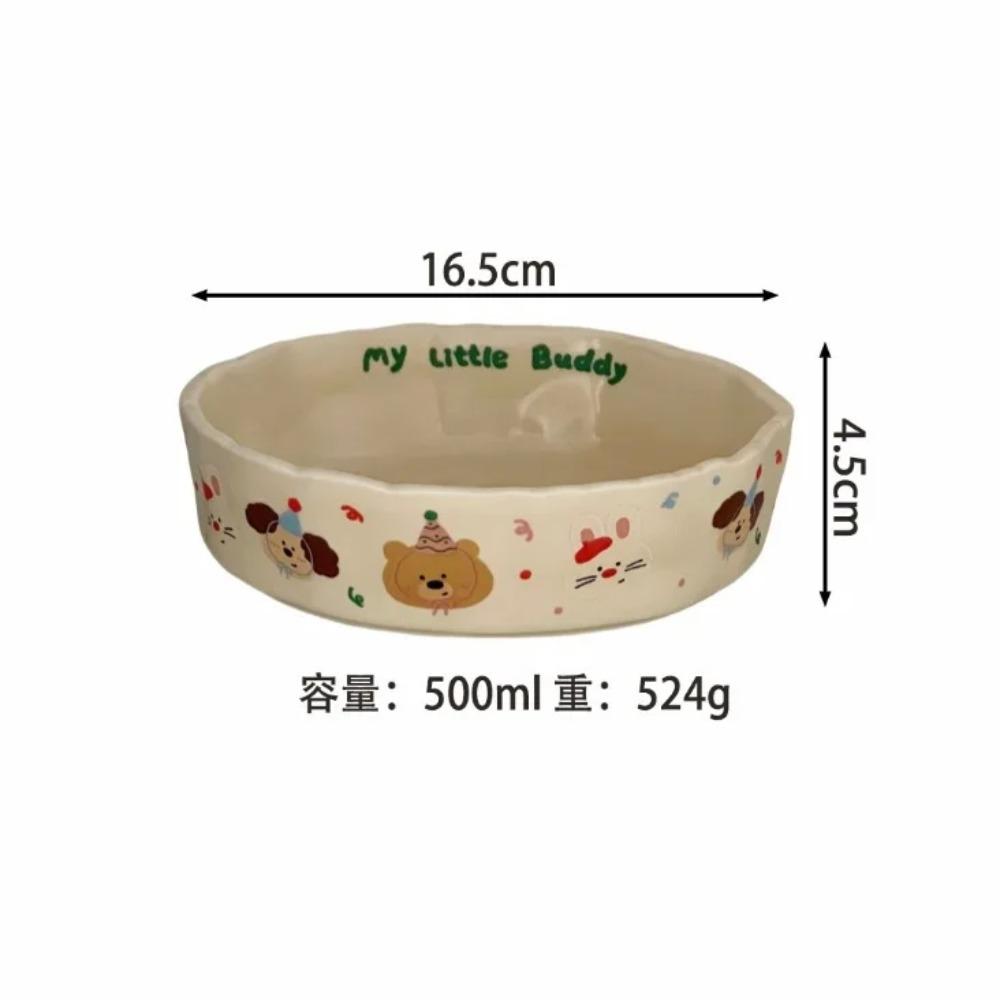 Hand-squeezed Ceramic Deep Plate, Cute Cream-colored Matte Pasta Plate, Salad, Breakfast Plate, Fruit , Vegetable