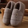 Cotton slippers large size 2025 winter cotton mop warm wool slippers thick bottom plush slippers 45 46 47 48