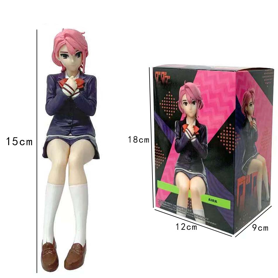New Anime Dandadan Ayase Momo Shiratori Aira Sitting posture S.H.Figuarts Transformed Assembly PVC Model Toy Action Figures Gif