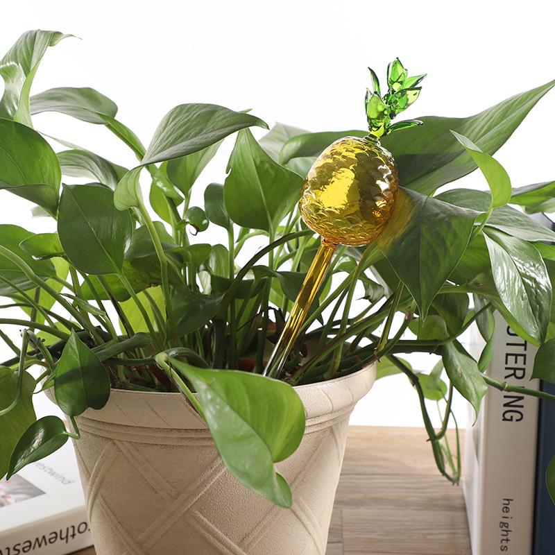 

2 шт., зеленая зелень, горшечные растения, садовые инструменты, стеклянная автоматическая поилка для кактусов, мультяшная поилка