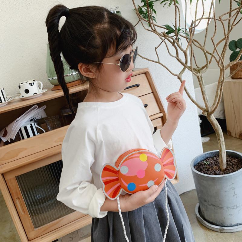 Candy Cute Children Mini Crossbody Bag With Water Resistant Fabric Toddlers Kids