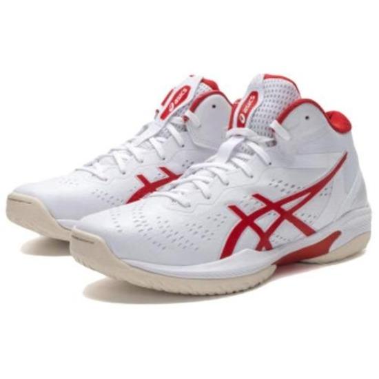 

Asics GELHOOP V16 Breathable Mid Top Basketball Shoes Men s White - 1063A090-100 EU 43.5 червоний/білий