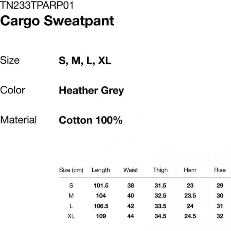Thisisneverthat Cargo Sweatpant Heather Grey