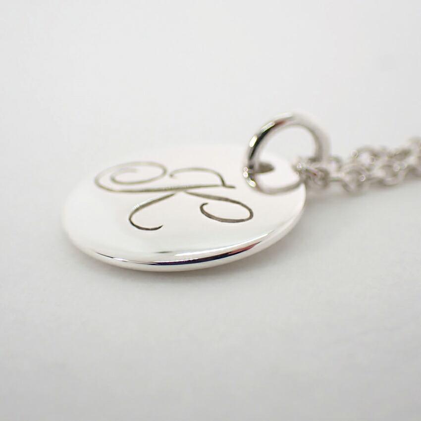 [Used] TIFFANY/Tiffany 925 Initial/K Pendant/Necklace/j18-1