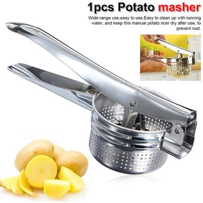 Masher Potato Stainless Steel Ricer Fruit Handle Vegetable Press Mash Tool LC