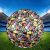 1pc Floral Fantasy Size 5 Soccer Ball Professional Match Training Football Indoor &Outdoor Sports Ball Lightweight Durable M6554