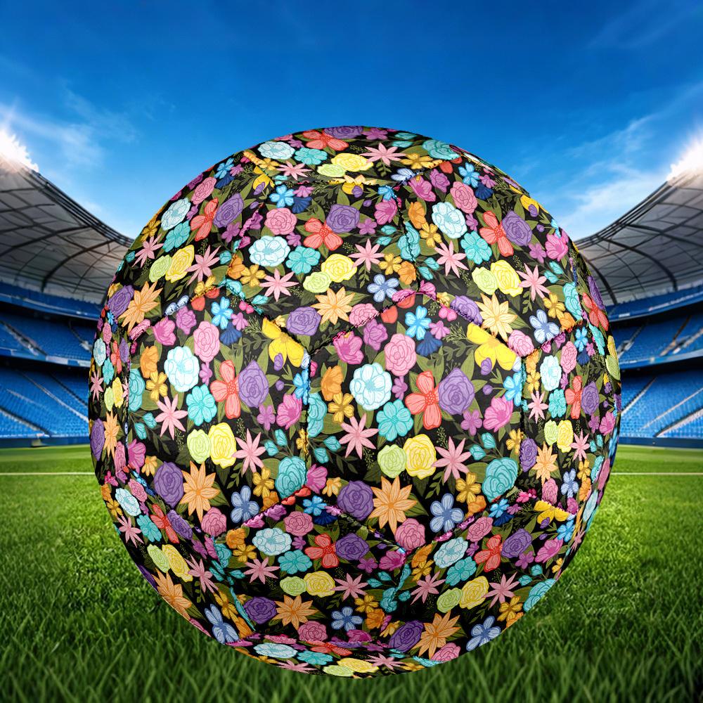 1pc Floral Fantasy Size 5 Soccer Ball Professional Match Training Football Indoor &Outdoor Sports Ball Lightweight Durable M6554