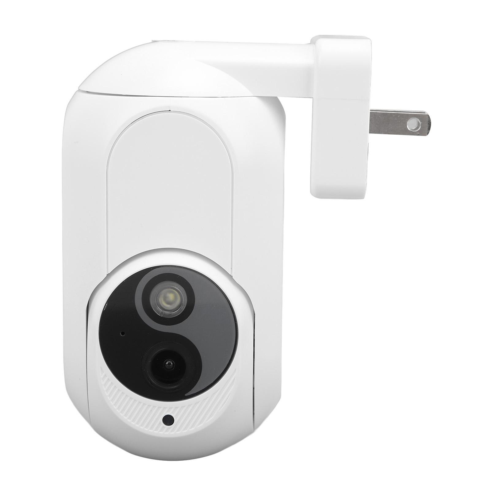 

3MP HD Plug in Surveillance Camera 360 Degree Panoramic View Intelligent WIFI Dual Light Source US PLUG