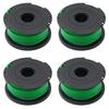 4Pcs Spool for Black & Decker GH3000/GH3000R/LST540/LST540B Lawn Mower Part,SF-080-BKP