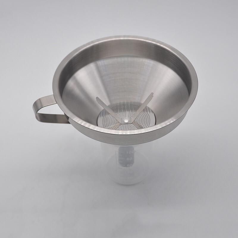 KYSIDA 304 Stainless Steel Funnel with Filter Screen 15cm Diameter