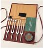 Aluminum Alloy Yoga Sleep Aid Tuning Fork Set with Leather Case