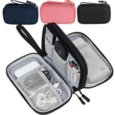 Neue Reise Veranstalter Tasche Kabel Lagerung Organisatoren Tasche Tragen Fall Tragbare Wasserdichte Doppel Schichten Lagerung Taschen Für Kabel