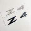 3D ABS Adhesive Chrome Black Logo Z4 Emblem Letters Car Rear Trunk Badge Decal For BMW Z4 E85 E89 G29 Z4 Sticker Accessories