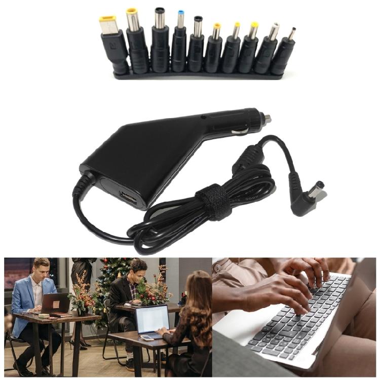 45W 65W 90W Power Supply Car Charger Laptop Adapter with Multi-type Connectors
