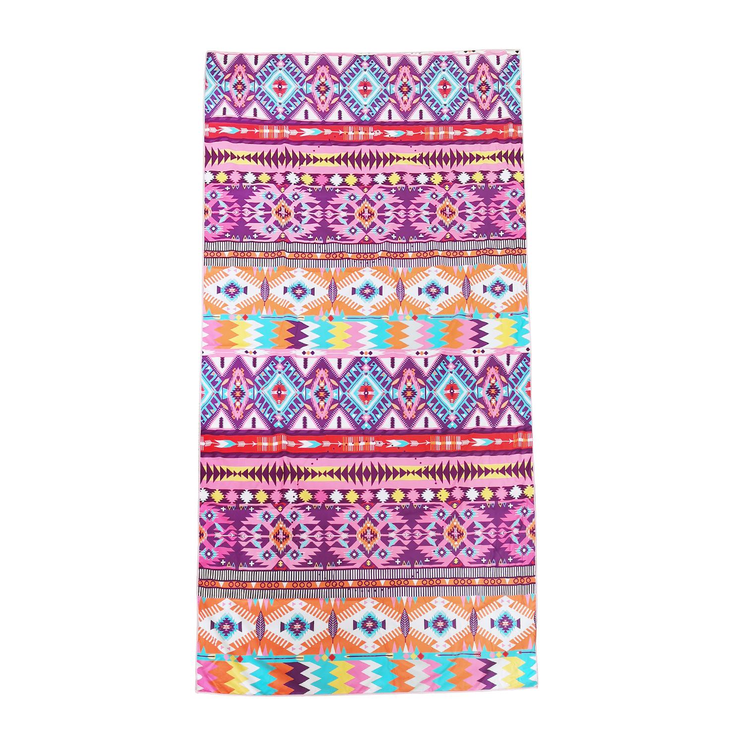 HiTurbo Microfiber Quick Drying Beach Towels , Ultra Lightweight, Fast-drying Super Absorbent Bohemian Printing W30*H60(CM)