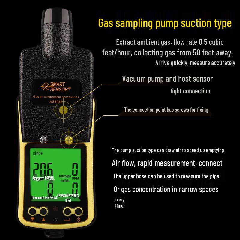 CEM AS8900 Portable 4-in-1 Multi-Gas Detector (CN version)