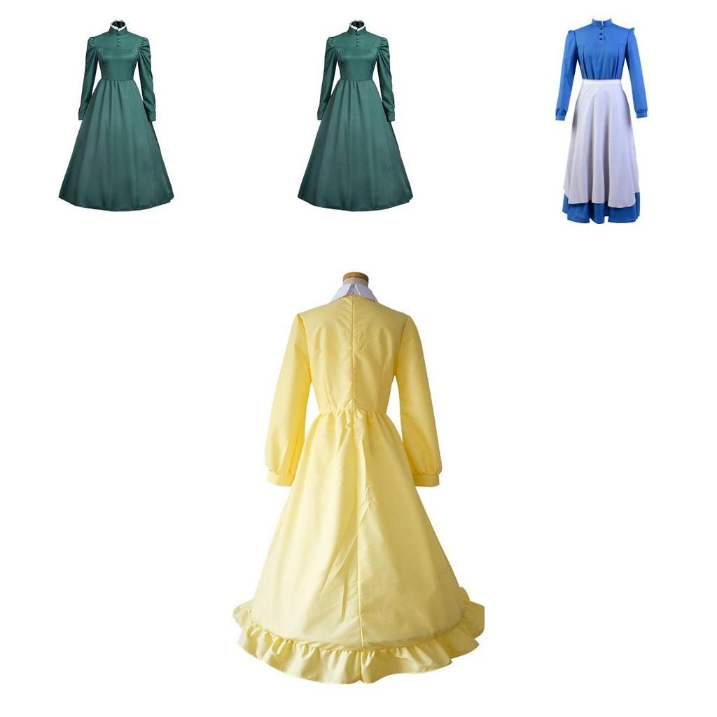 Howl's Moving Castle Sophie Deluxe Long Sleeve Costume For Cosplay