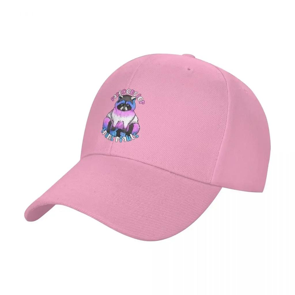 New Raccoons For Trans Rights Baseball Cap Mountaineering Sports Cap Anime Hood Baseball For Unisex Womens