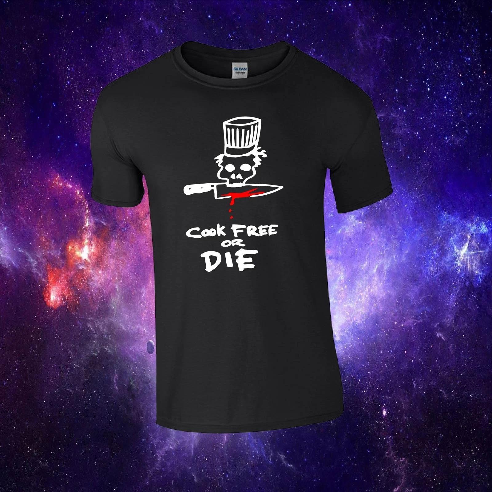 Cook Free Or Die Anthony Bourdain Inspired Unisex Adults/Kids Top T-shirt XL