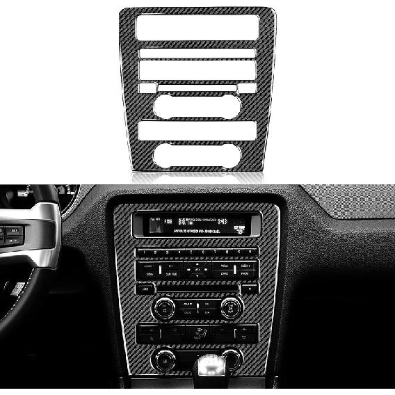 Car Carbon Fiber Decorative Cover Suitable for Ford Mustang 2009 2010 2011 2012 2013 2014 Accessories Door Baffle Sticker