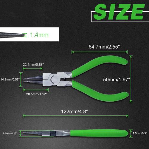SPEEDWOX 122mm Micro Round Pliers, Miniature Long-Nosed Loop Pliers, Wire Loop Pliers, and Micro Pliers for Rounding and Pin Bending. Lightweight and