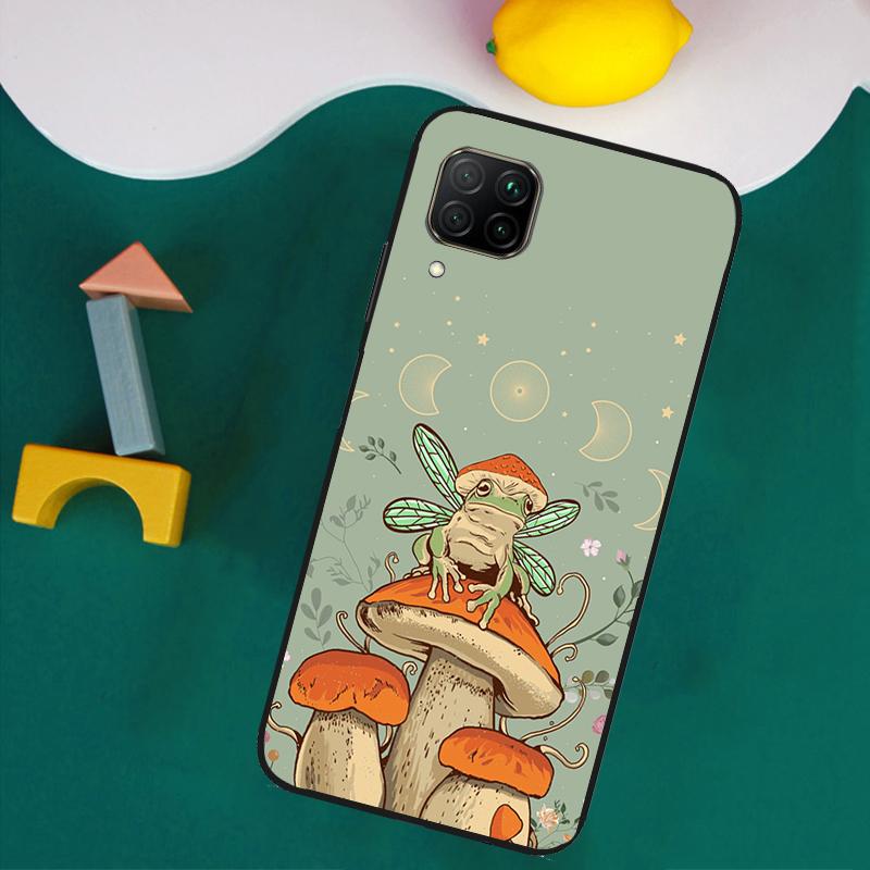 Cottagecore Frog Aesthetic For Huawei Nova 9 10 SE 8i 11i 12i 12s Y60 Y61 Y70 Y90 Y72 Y73 Y91 P60 Pro P40 P30 Lite Case